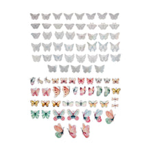 85 Pack Transparent Stickers - Butterfly