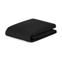 250 Thread Count Cotton Rich Fitted Sheet - Double Bed, Black