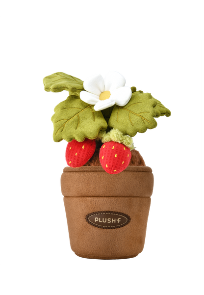 PlushWoods Strawberry Plant Plush With Pot 20cm