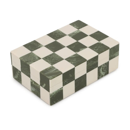 Green Check Decor Box