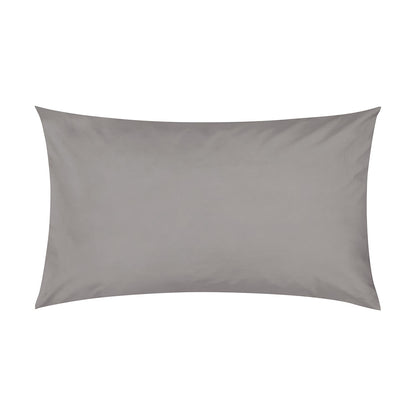 250 Thread Count Cotton Rich Standard Pillowcase - Grey