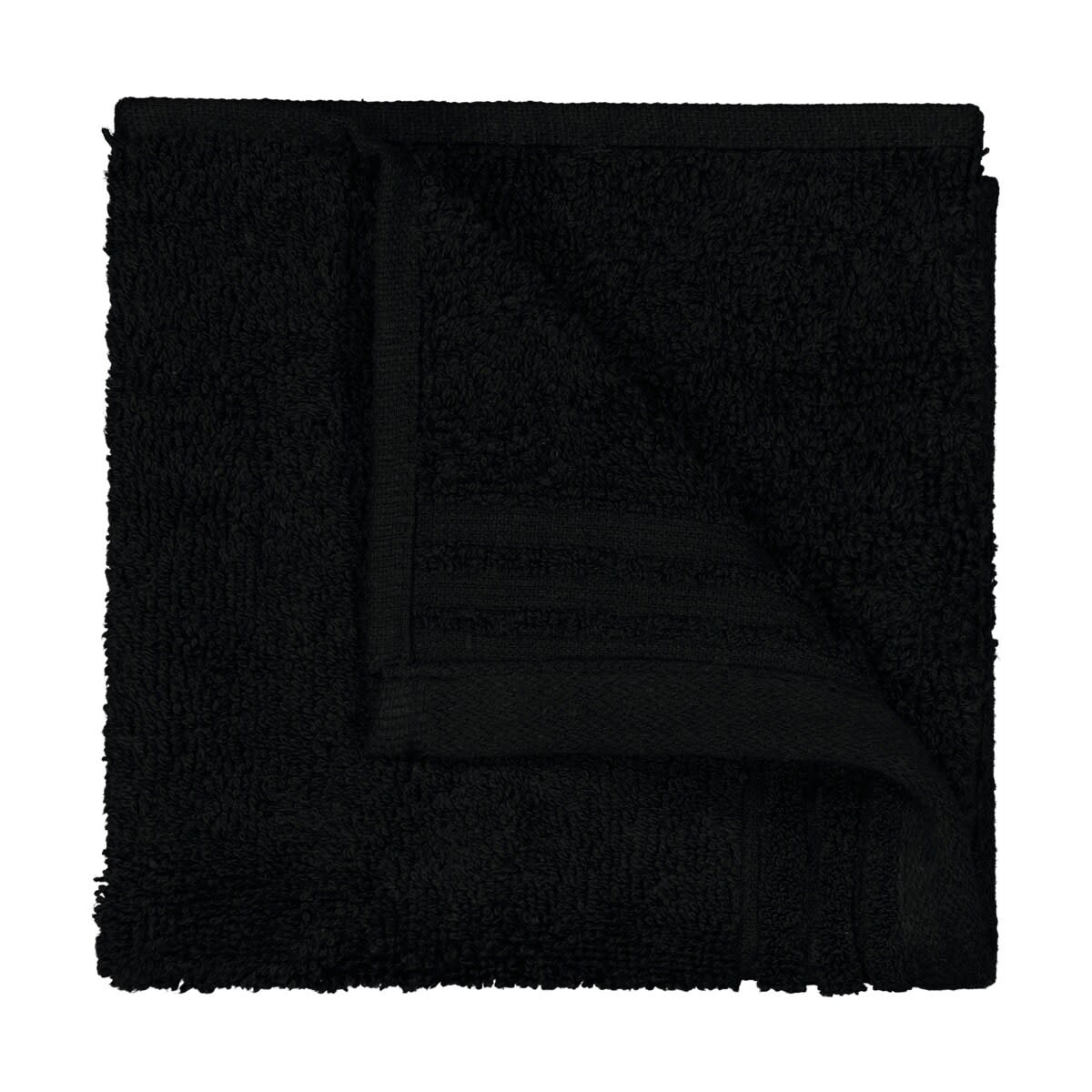 Edan Cotton Face Washer - Black