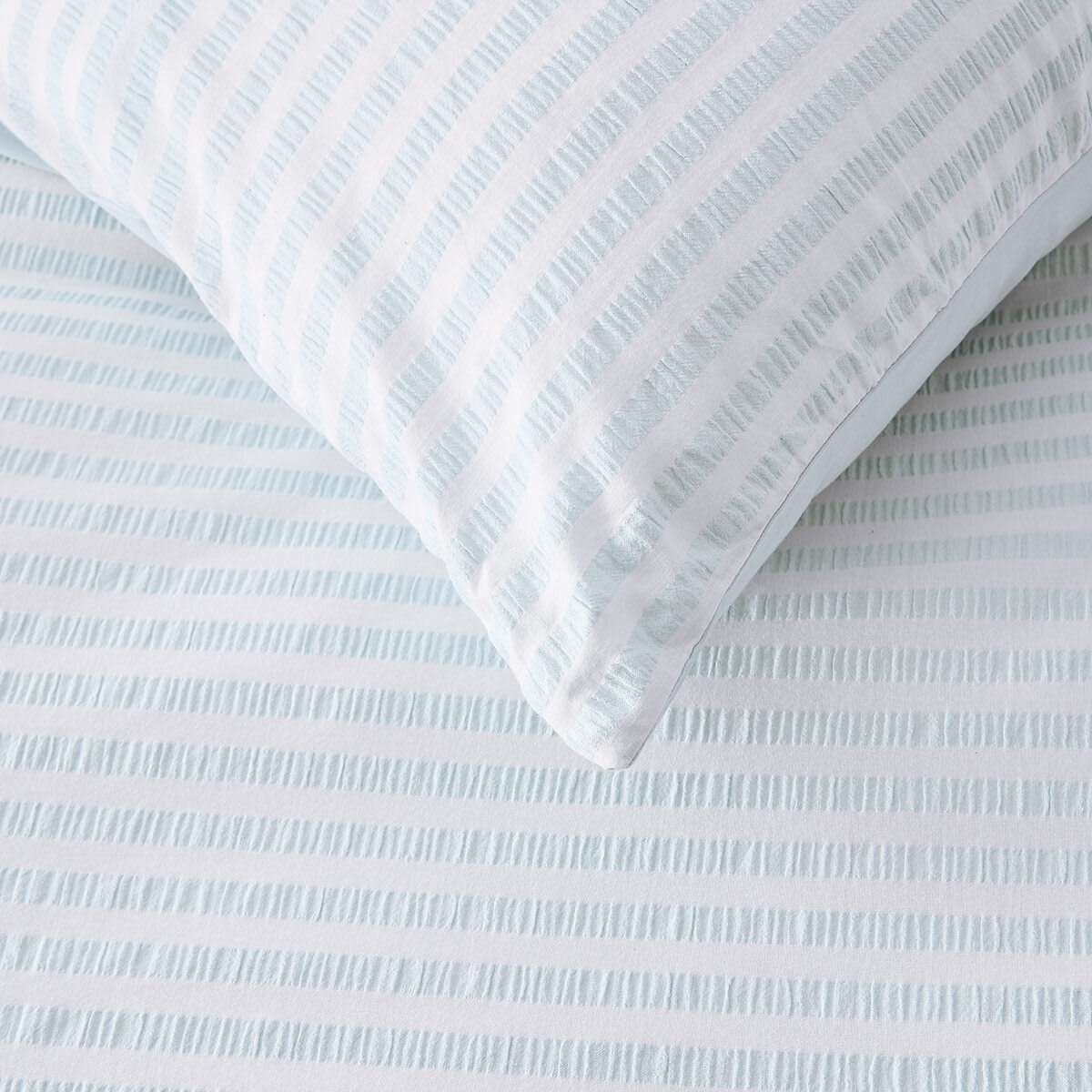 Bronte Cotton Quilt Cover Set - Queen Bed, Blue