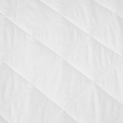 Cotton Top Fitted Mattress Protector - Queen Bed, White