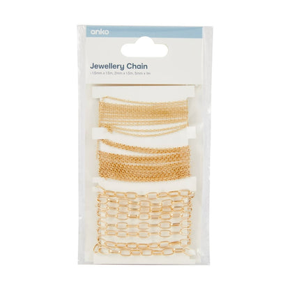 Jewellery Chain Set - Gold Look