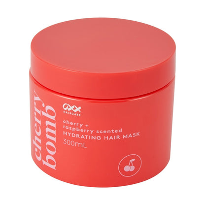OXX Haircare Cherry Bomb Hydrating Hair Mask 300ml - Cherry and Raspberry Scented
