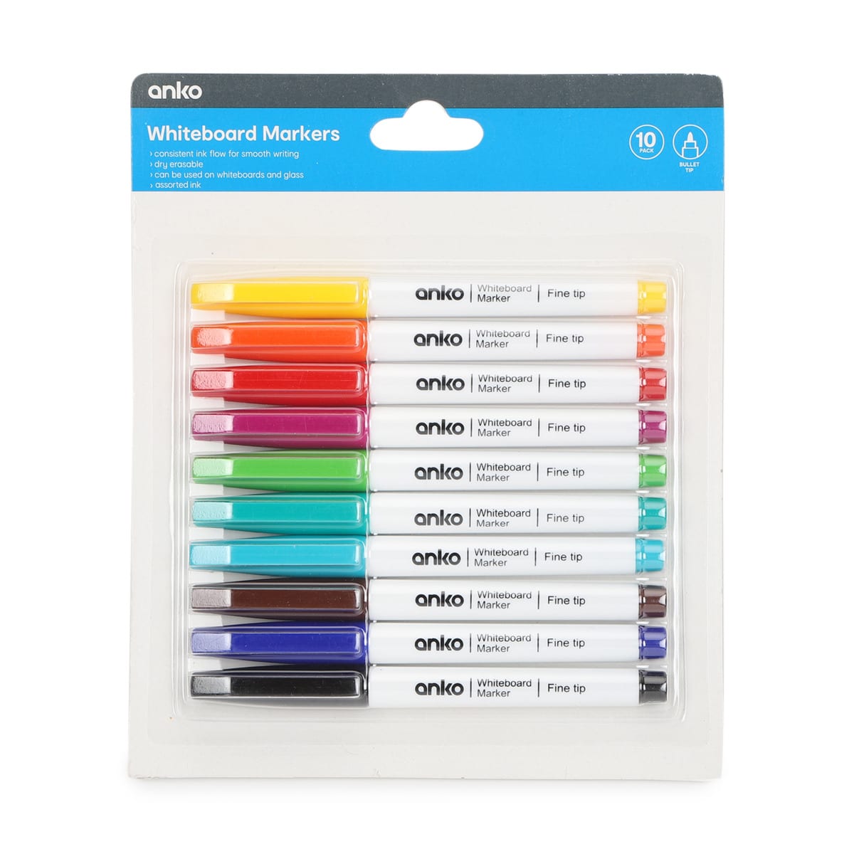 10 Pack Whiteboard Markers