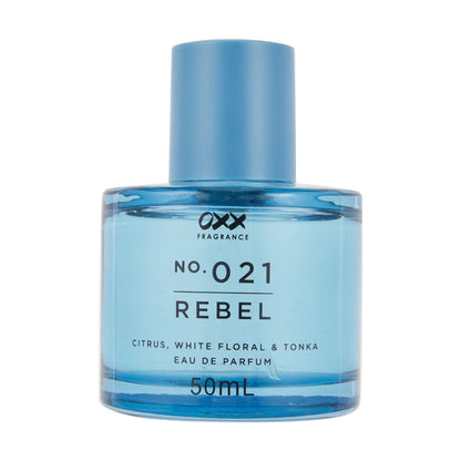 OXX Fragrance No. 021 Rebel Eau De Parfum 50ml - Citrus, White Floral and Tonka