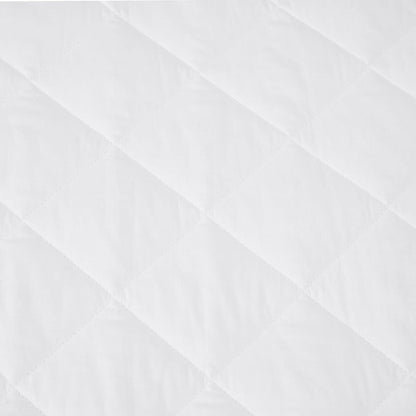 Cotton Top Fitted Mattress Protector - King Single Bed, White