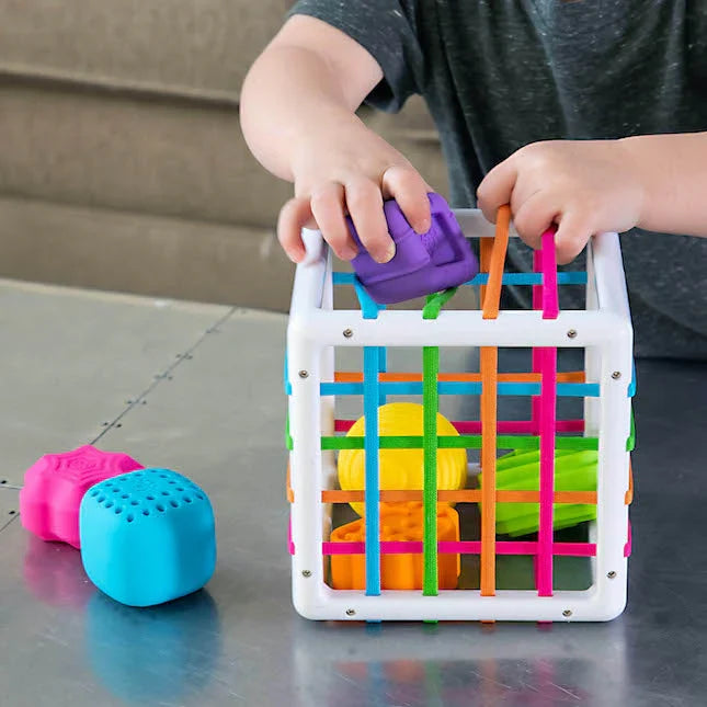 Fat Brain Toys Inny Bin Travel Fidget Toys for Baby Sensory Toys Baby Gifts Idea Best Seller 10m+