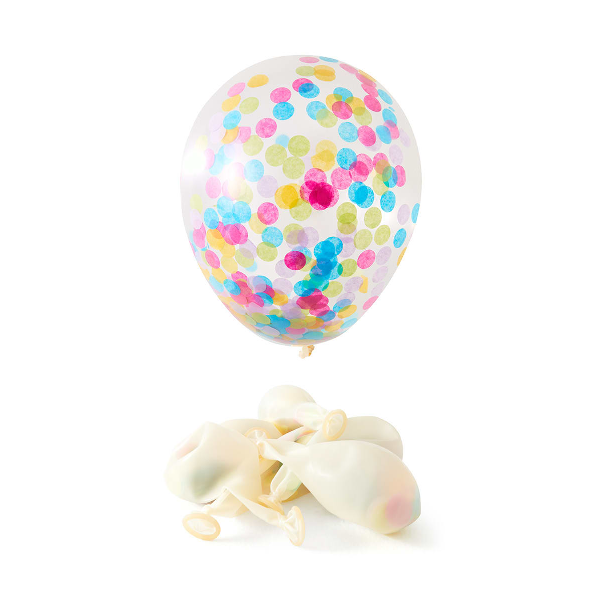 6 Pack Confetti Balloons