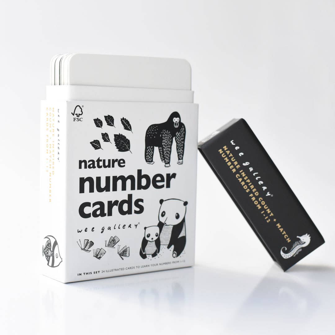 Wee Gallery Nature Number Cards Baby Toddler Toys Baby Gifts Idea 0m+