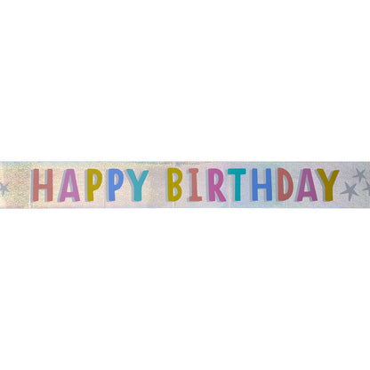 Happy Birthday Foil Banner