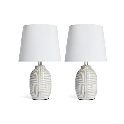 2 Pack Ella Touch Lamp