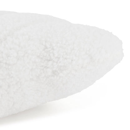 Shell Boucle Cushion - White