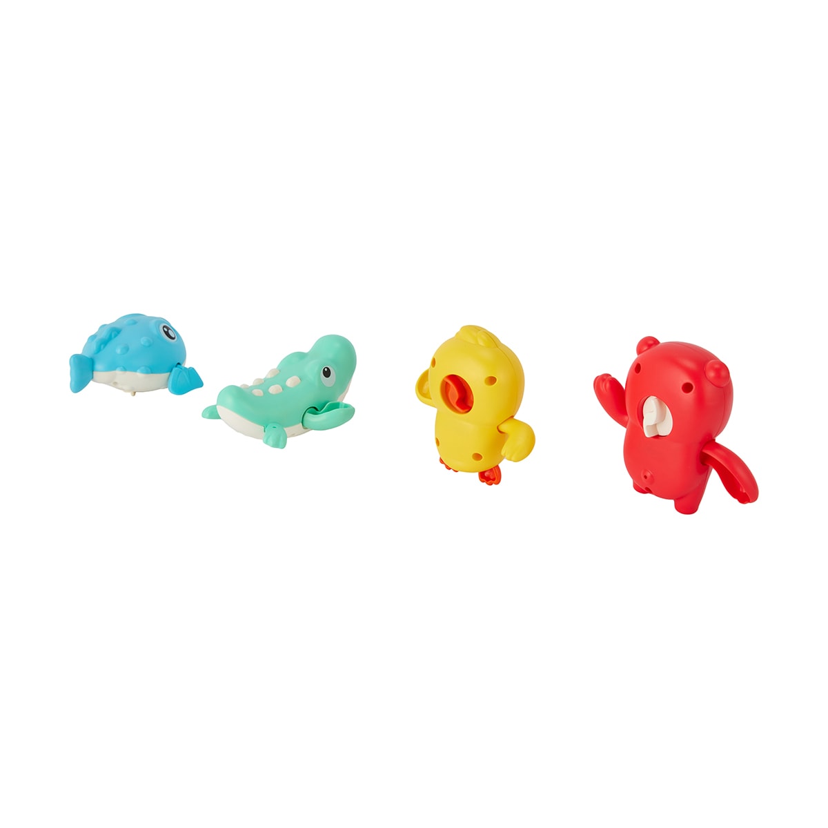 4 Pack Wind-Up Swimming Toys