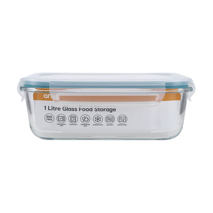 1 Litre Glass Food Storage Container