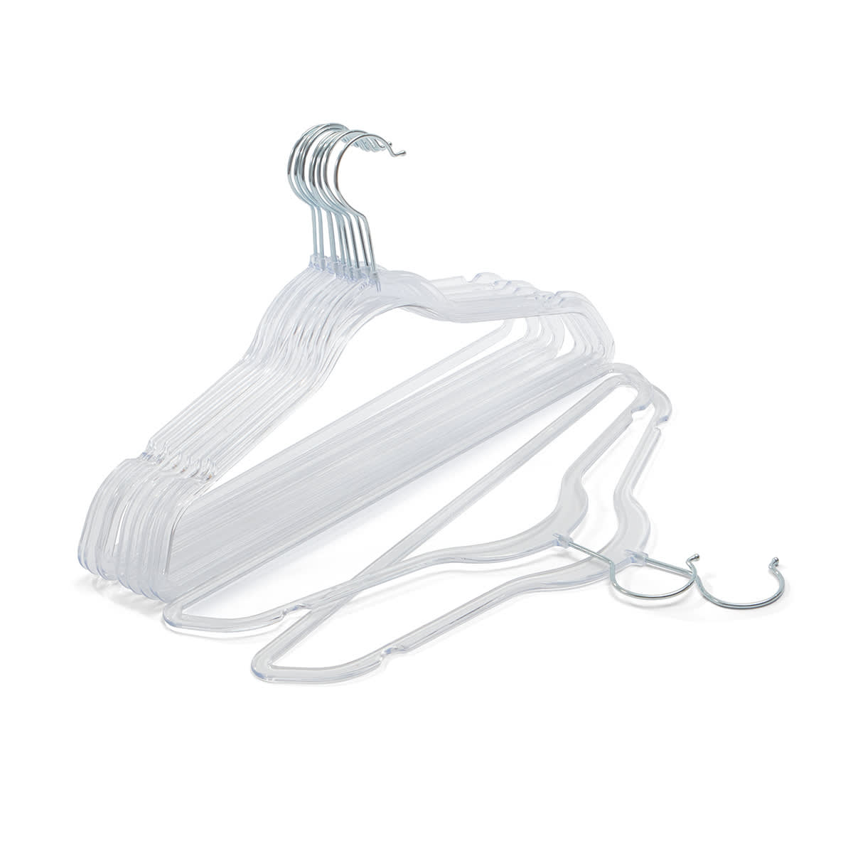 12 Pack Clear Hangers