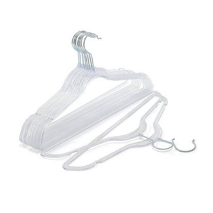 12 Pack Clear Hangers