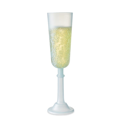 6 Pack Reusable Plastic Champagne Glasses
