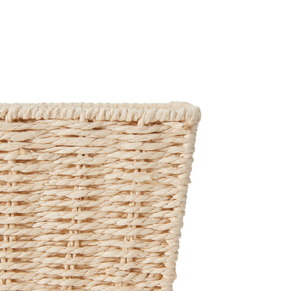 Rectangle Tapered Paper Rope Basket - Natural