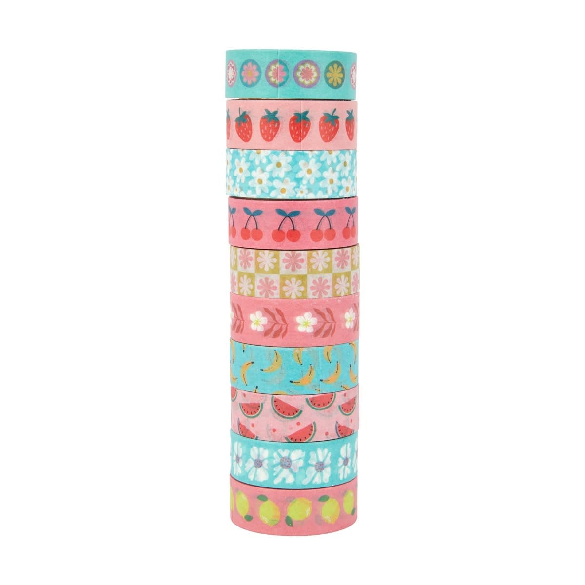10 Pack Washi Tapes - Cute Fruit