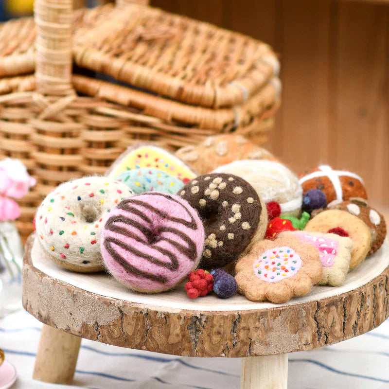 Tara Treasures Felt Fairy Bread Set of 2 Pretend and Imaginative Play Kitchen Accessories 3yrs+