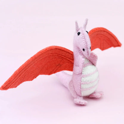 Tara Treasures Felt Dragon Pretend & Imaginative Play Toys Felt Animals Dinosaur and Dragon Theme 3yrs+