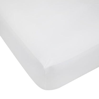 500 Thread Count Australian Grown Cotton Fitted Sheet - Double Bed, White