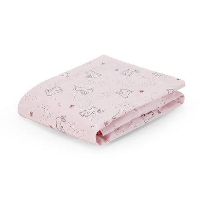 2 Pack Organic Cotton Fitted Cot Sheets - Bunny and Spot