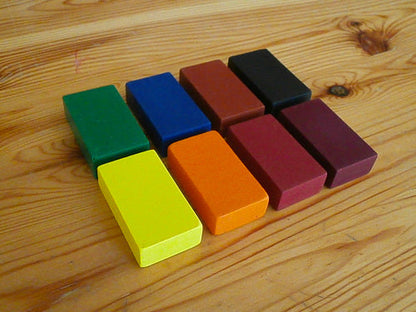 Filana Organic Beeswax Crayons Waldorf Education Inspired 8 Blocks Stationary Art and craft for kids 3yrs+