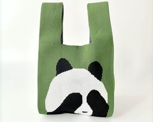 Panda Knitted bag