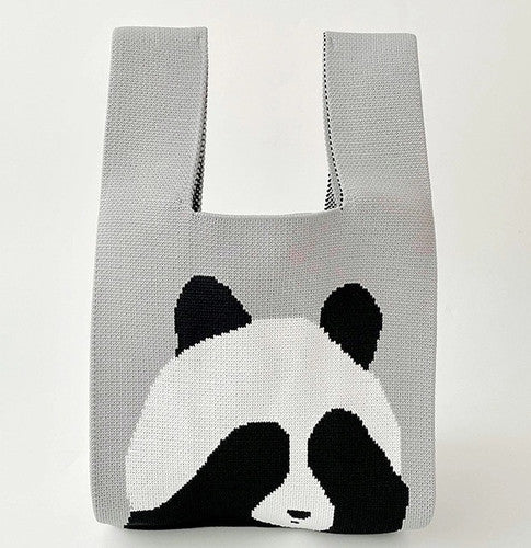 Panda Knitted bag