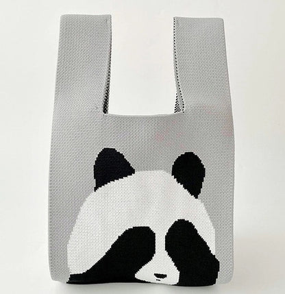 Panda Knitted bag