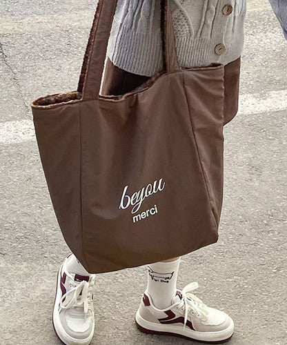 Woolly Tote Bag (2-way reversible bag)
