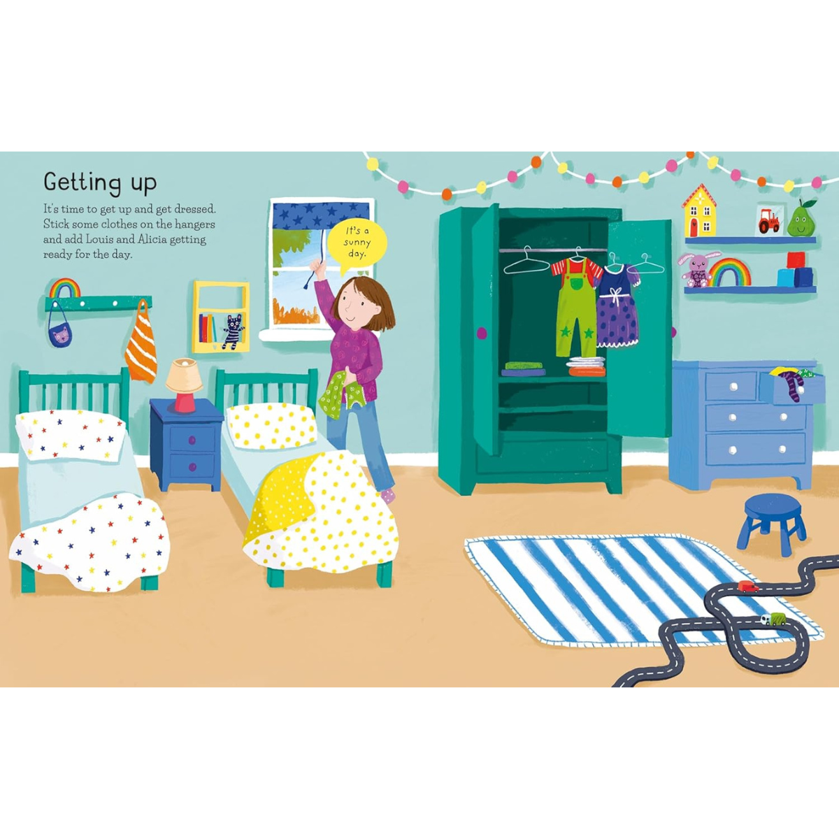 First Sticker Activity Book My Day (Paperback) by Holly Bathie Travel Toys