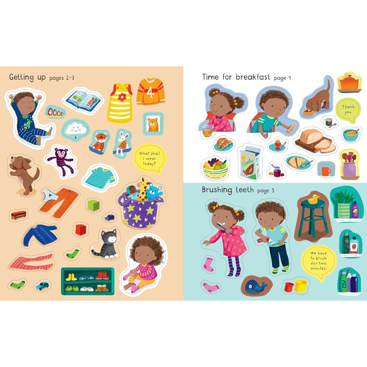 First Sticker Activity Book My Day (Paperback) by Holly Bathie Travel Toys