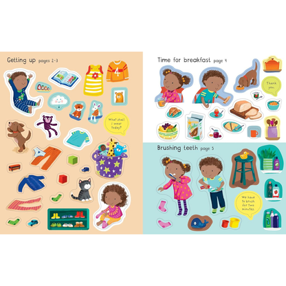 First Sticker Activity Book My Day (Paperback) by Holly Bathie Travel Toys