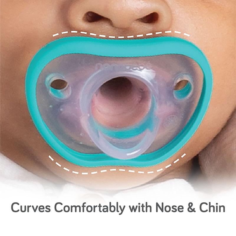Flexy Pacifier 4-Pack Color Teal/Grey Size 3 months +