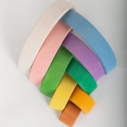 Wooden Rainbow Stacker Four Seasons by Avdar Toys Waldorf Inspired Wooden Toys 3yrs+