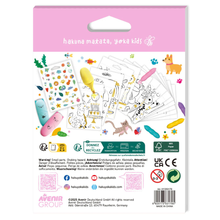 Haku Yoka Mini Colouring Book Pets Travel Toys Art and Craft for Kids Activity Book 3yrs+