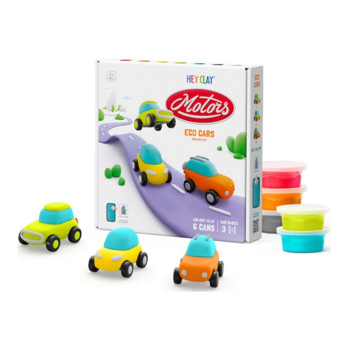 Hey Clay Eco Motors 3 packs Playdough Sensory Toys Art and Craft Gifting Idea Retired 3yrs+
