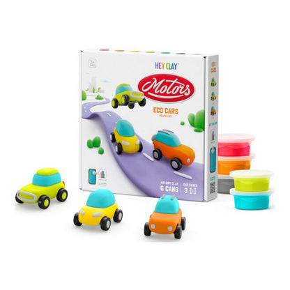 Hey Clay Eco Motors 3 packs Playdough Sensory Toys Art and Craft Gifting Idea Retired 3yrs+