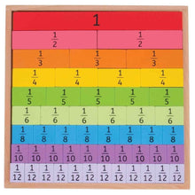 BigJigs Fractions Tray Early Math STEM Cognitive Developmental Toys Clearance 3yrs+