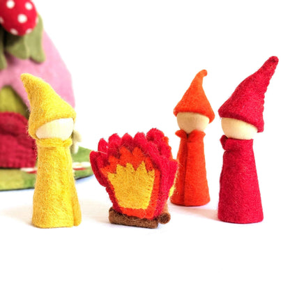 Papoose Felt Mini Fire Pretend & Imaginative Play Toys 3yrs+