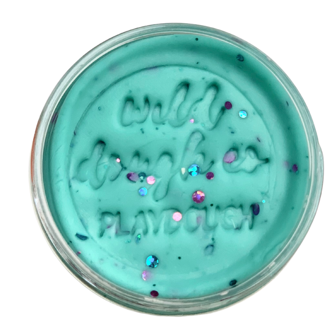 Wild Dough Mermaid Mint Playdough Toffee Apple Scent 280gram Sensory Toys Art and Craft Best Seller 3yrs+
