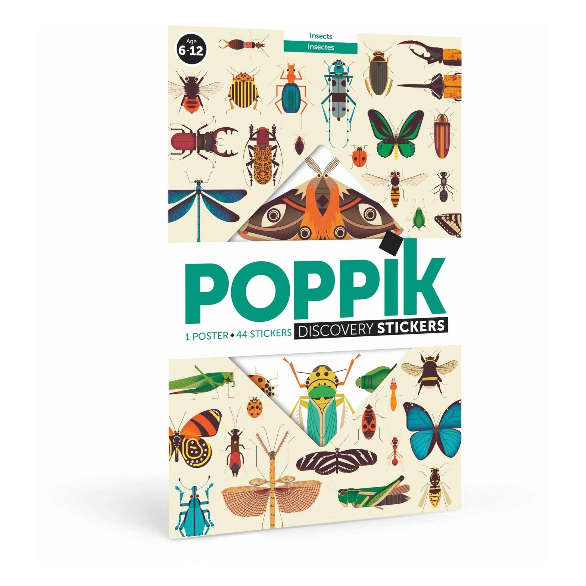 Insect Educational Poster and Stickers by Poppik Art and craft for kids Early Science 6yrs+