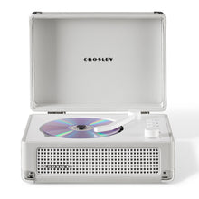 Crosley Cruiser Portable Retro CD Player with Stereo Bluetooth Speakers, FM Radio - White Sands