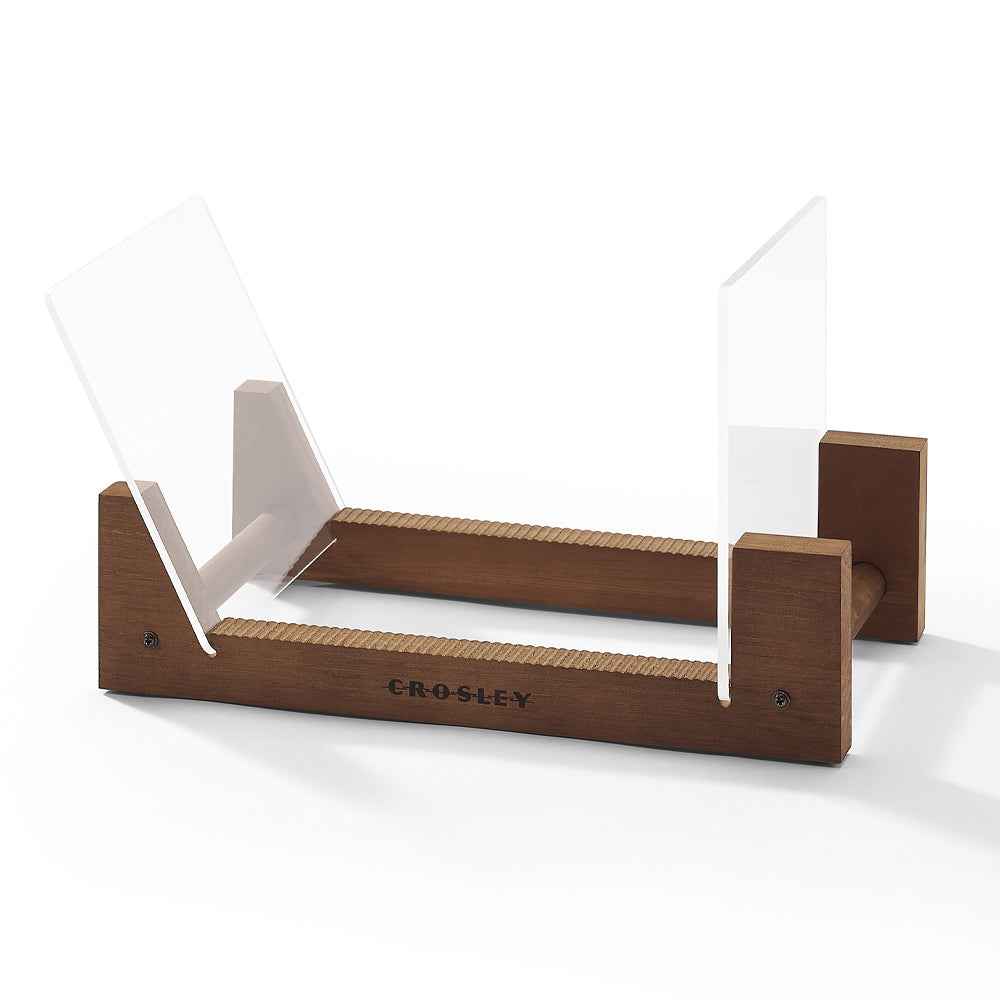 Crosley Voyager Bluetooth Portable Turntable + Bundled Crosley Record Storage Display Stand - Tan