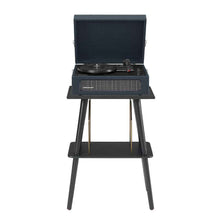 Crosley Voyager Bluetooth Portable Turntable + Entertainment Stand Bundle  - Navy